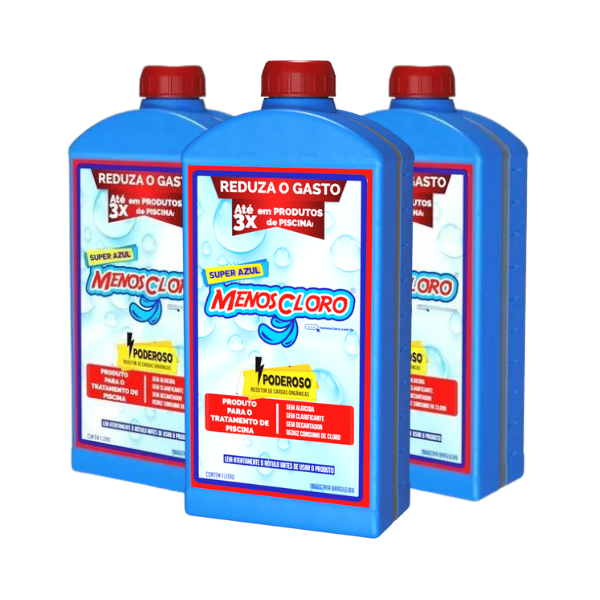 3 Litros de MENOS CLORO