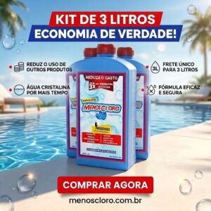 3 Litros de MENOS CLORO